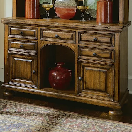 Buffet with Open Center Shelf